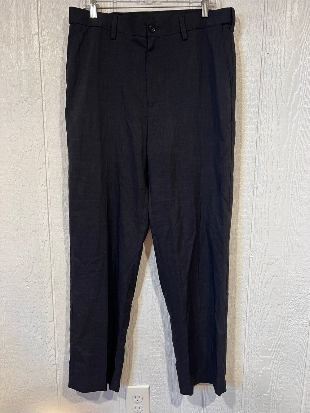 Savane Men's Gray Black Dress Pants